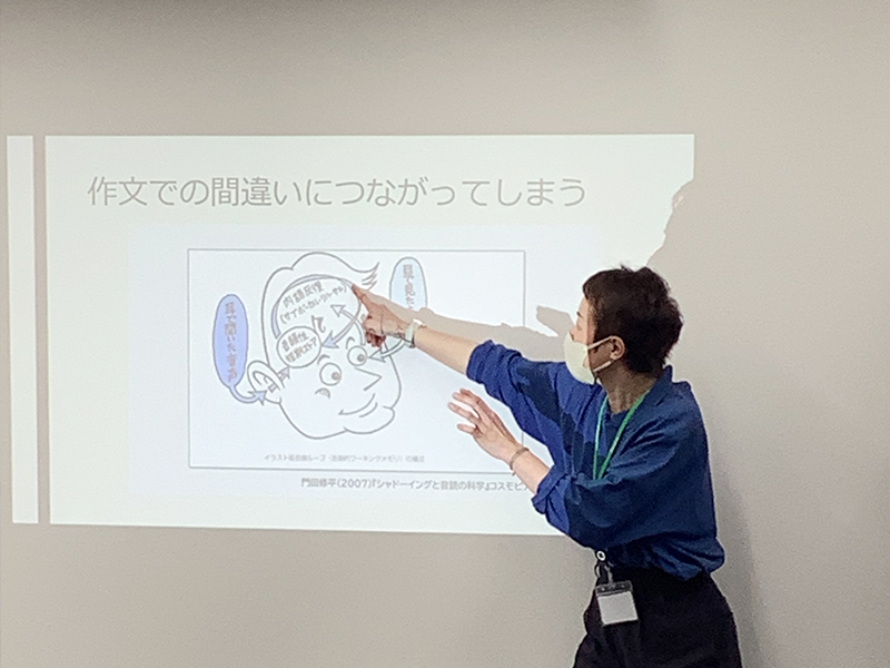 音声学の授業の様子2024年4月